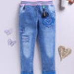 Baby Girls Regular Mid Rise Light Blue Jeans