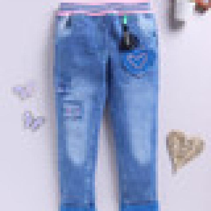 Baby Girls Regular Mid Rise Light Blue Jeans