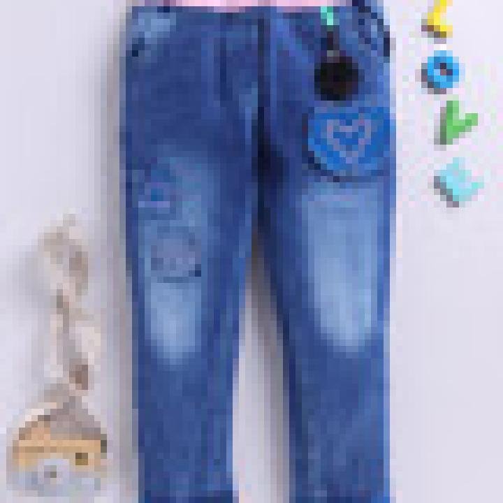 Baby Girls Regular Mid Rise Light Blue Jeans