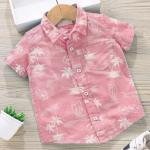 Boys Regular Fit Striped Spread Collar Casual Shirt