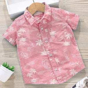 Boys Regular Fit Striped Spread Collar Casual Shirt