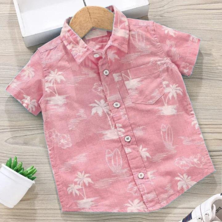 Boys Regular Fit Striped Spread Collar Casual Shirt