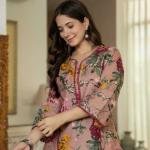 Women Printed Pure Cotton Straight Kurta