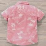 Boys Regular Fit Striped Spread Collar Casual Shirt