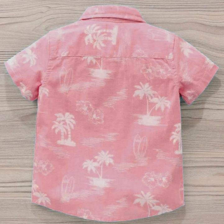 Boys Regular Fit Striped Spread Collar Casual Shirt