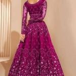 Embroidered Semi Stitched Lehenga Choli
