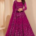 Embroidered Semi Stitched Lehenga Choli