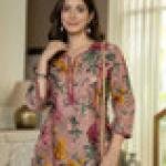 Women Printed Pure Cotton Straight Kurta