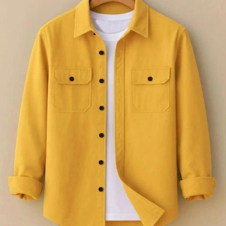 Men Regular Fit Solid Button Down Collar Casual Shirt