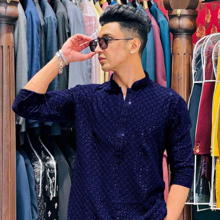 Men Viscose Rayon Kurta Pyjama Set