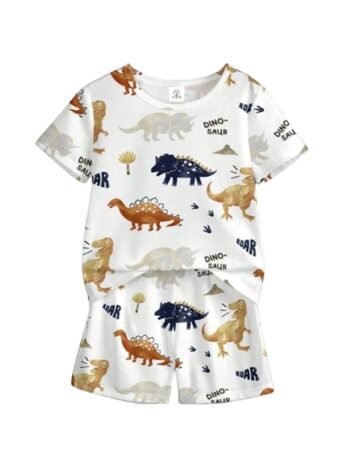 IDS Boys Cotton Co-Ord Set | Printed T-Shirt & Shorts (5-6 Yr)
