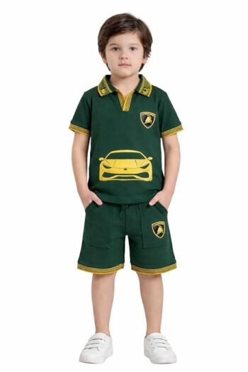 Supercar Series Boys Polo T-Shirt & Shorts Set (10-11Yr)