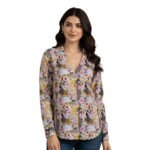 Premium Cotton Floral Digitally Printed Shirt for Women