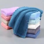 Plain Face Towel/Handkerchief/Rumal Microfiber Soft and Super Absorbent Face Towels for Women's, Kids and Newborn Babies (Pack of 6 Pieces - 25x25 CM)
